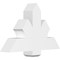 Ekena Millwork Redmond Architectural Grade PVC Gable Bracket, 36"W x 22 1/2"H x 6"D x 6"F, 15/12 Pitch GBP036X23X0606RED00 - alternate 1